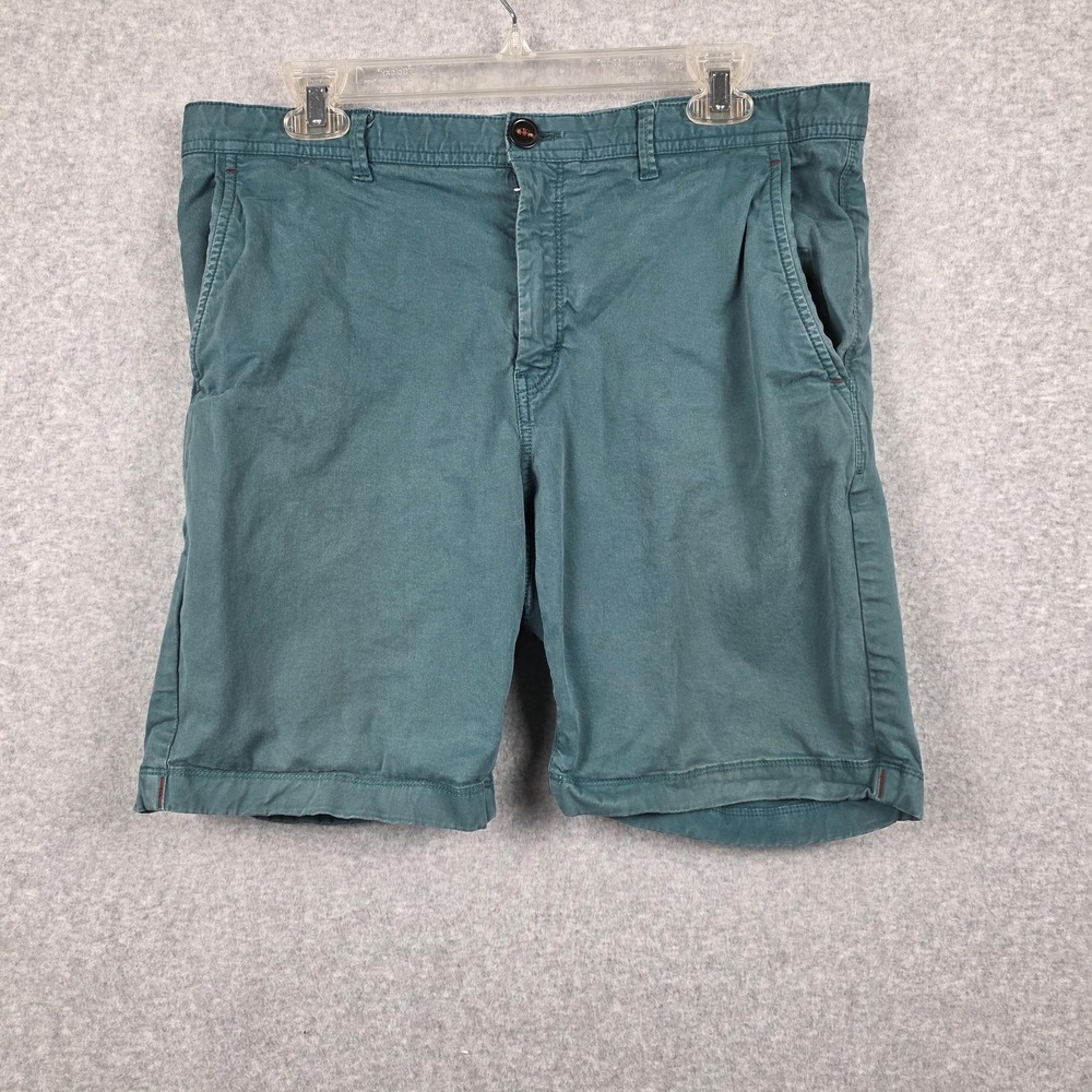 Michael Kors Shorts Mens 34 Green Chino Flat‎ Front Casual Summer Pockets